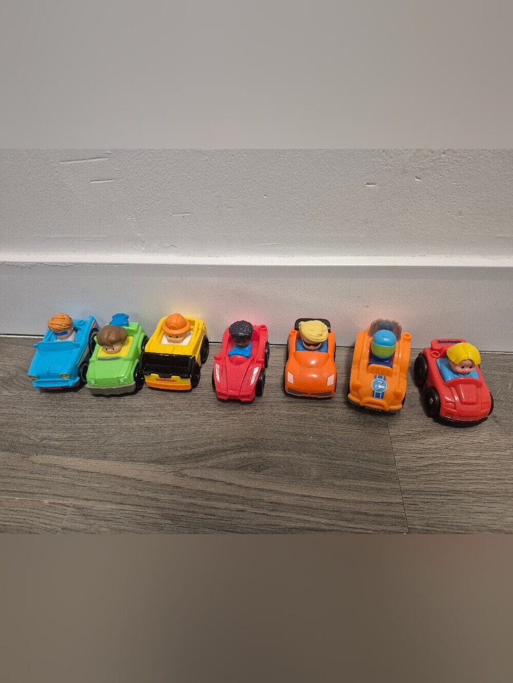Set Of 7 Little People Wheelies